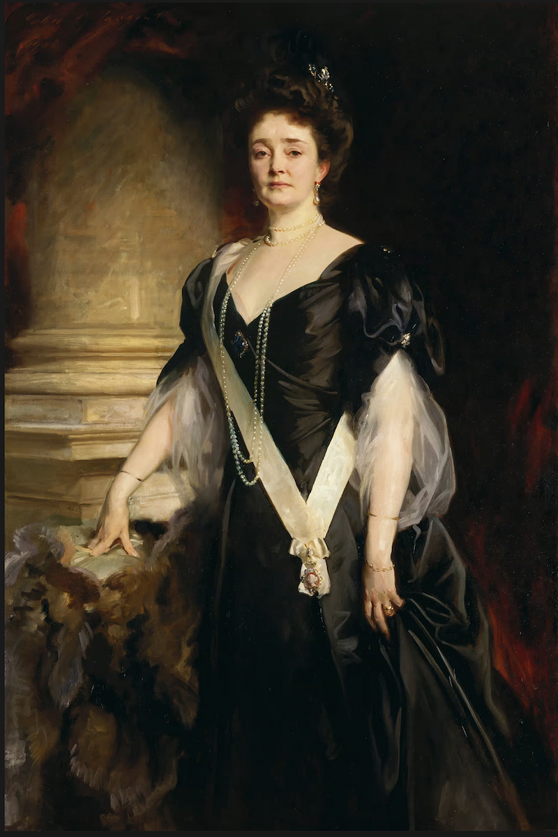 约翰·辛格·萨金特（John Singer Sargent）于1908年创作的《康诺特公爵夫人路易丝·玛格丽特公主肖像》