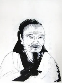 《历代帝王名臣像》里的屈原