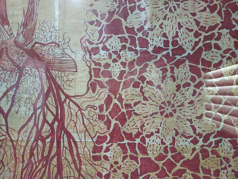 Annalee Davis，“Saccharum officinarum and Queen Anne’s Lace” (2015)