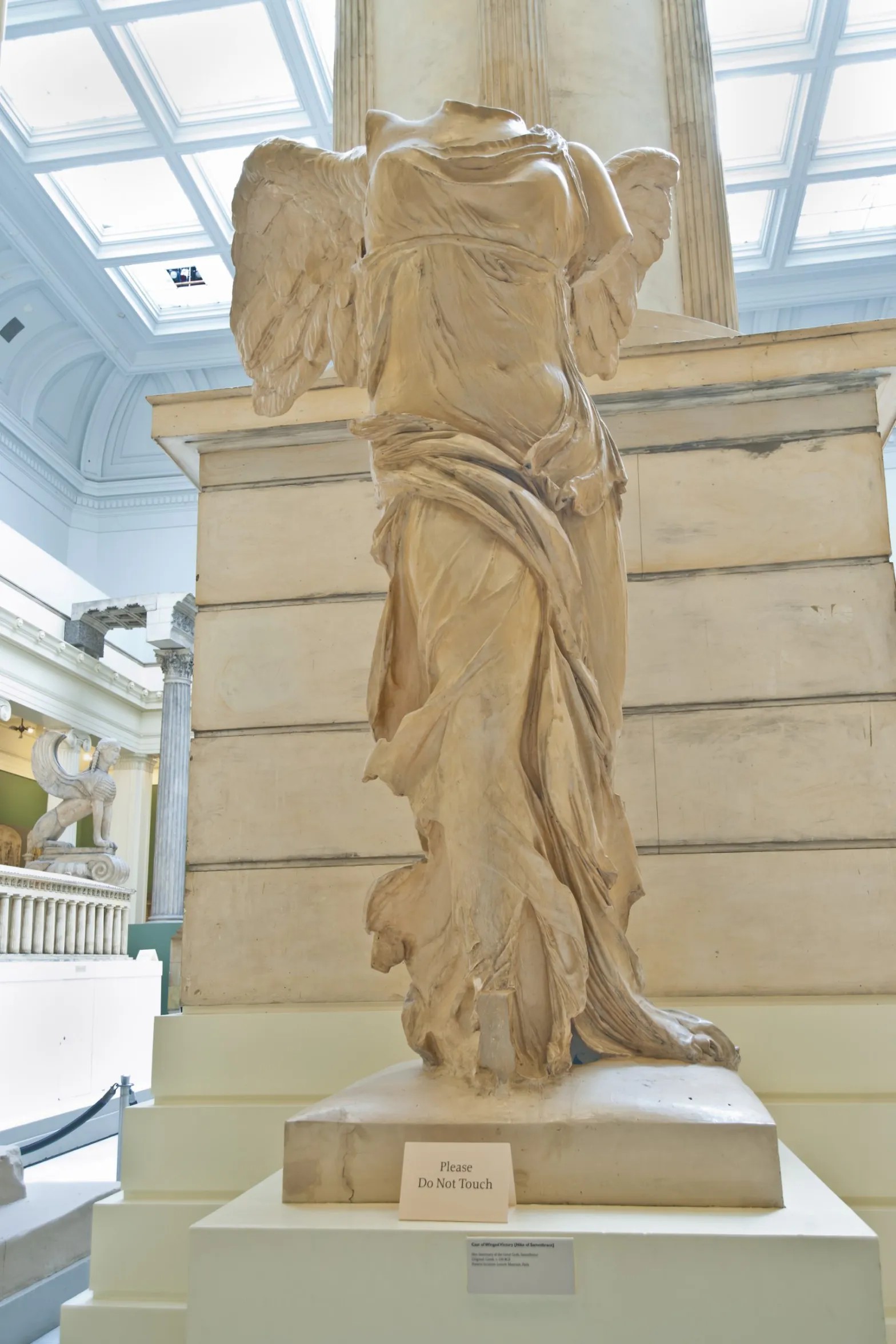 Installation view of Louvre Museum (cast maker)，“Cast of Winged Victory [Nike of Samothrace]” (c. 1905) (photo by Bryan Conley)