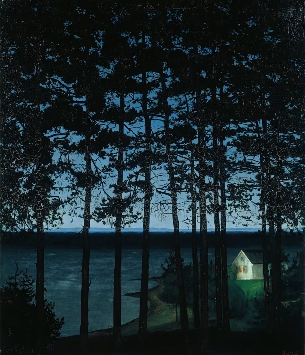 哈拉尔德·索尔伯格，《海岸边的房子（渔夫小屋）》，1906年 © 芝加哥艺术学院