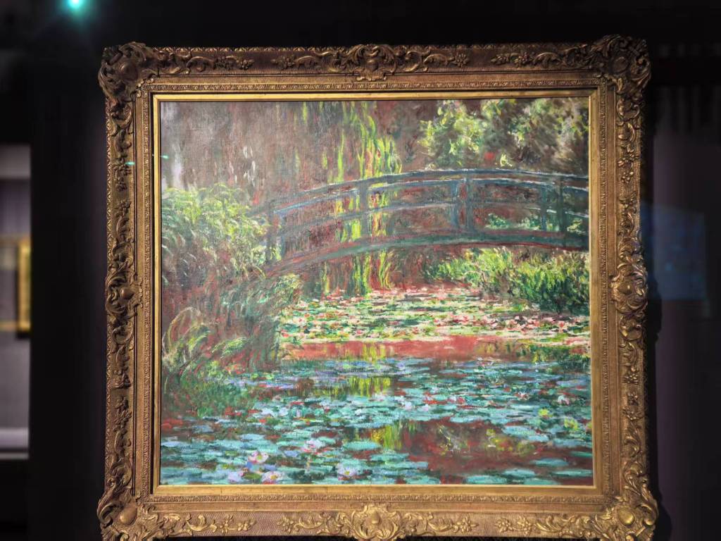 《睡莲池》 克劳德·莫奈，展厅现场