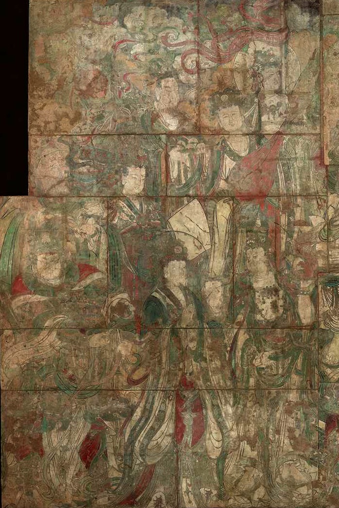 广胜寺下寺后殿元代壁画《炽盛光佛佛会图》—月星、金、木、水、火、土六星神