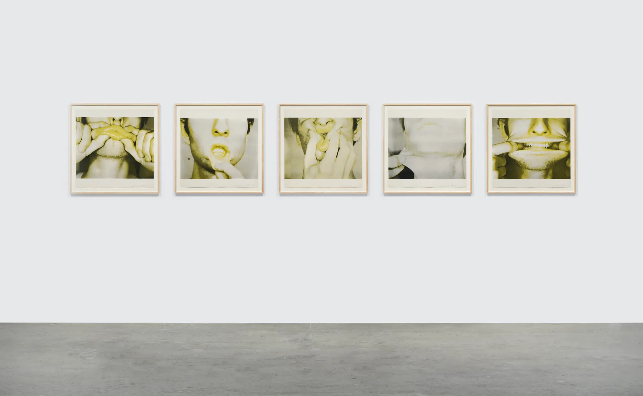 Bruce Nauman，Studies for Holograms (1970)，suite of five screenprints