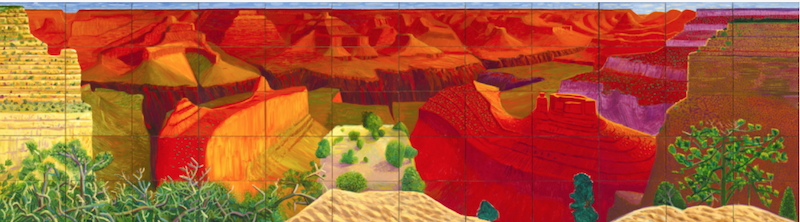 霍克尼，《更大的大峡谷》，1998年