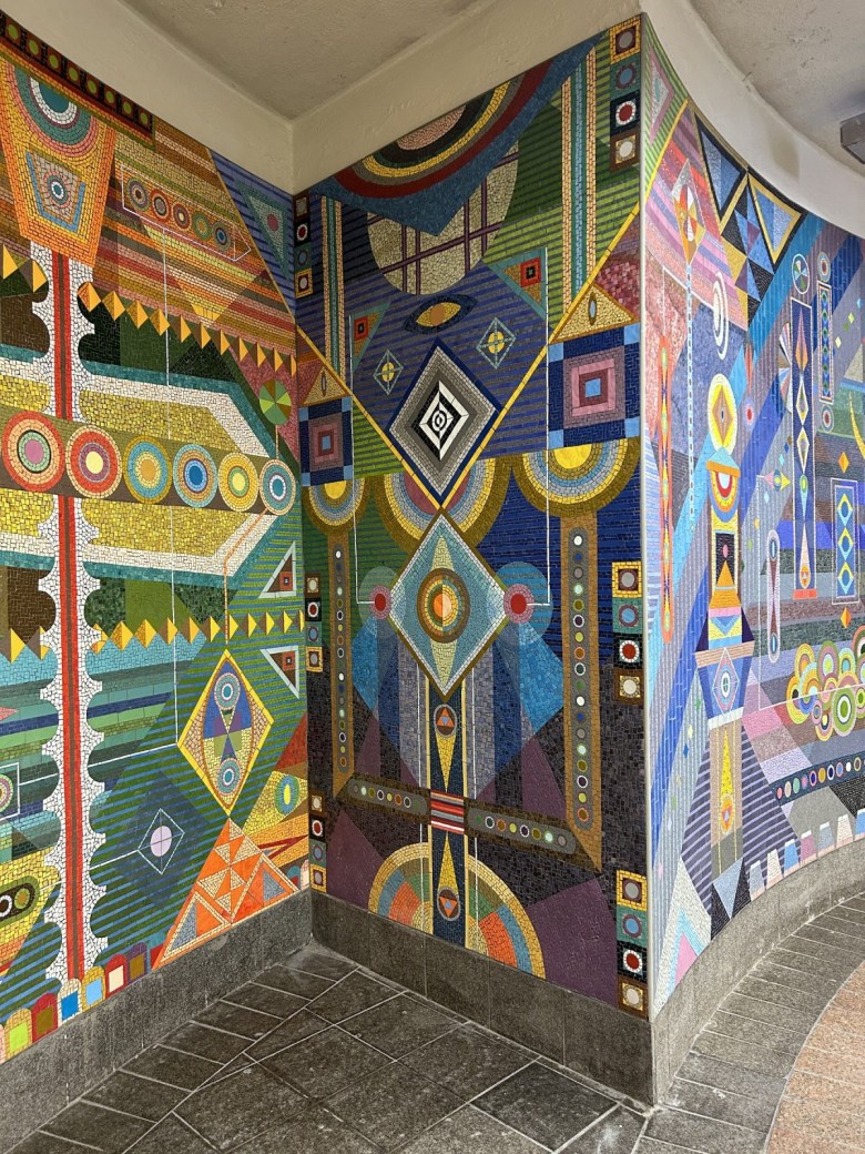 The panels trace an evolutionary journey that ends with a deeper understanding of one’s self.