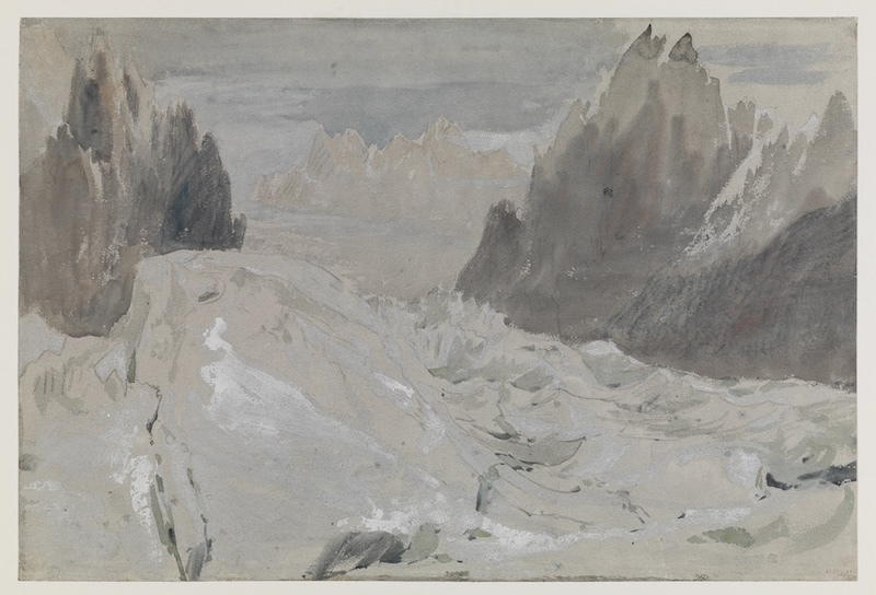 透纳，《从冰海向上望塔库尔针峰》，英国泰特美术馆