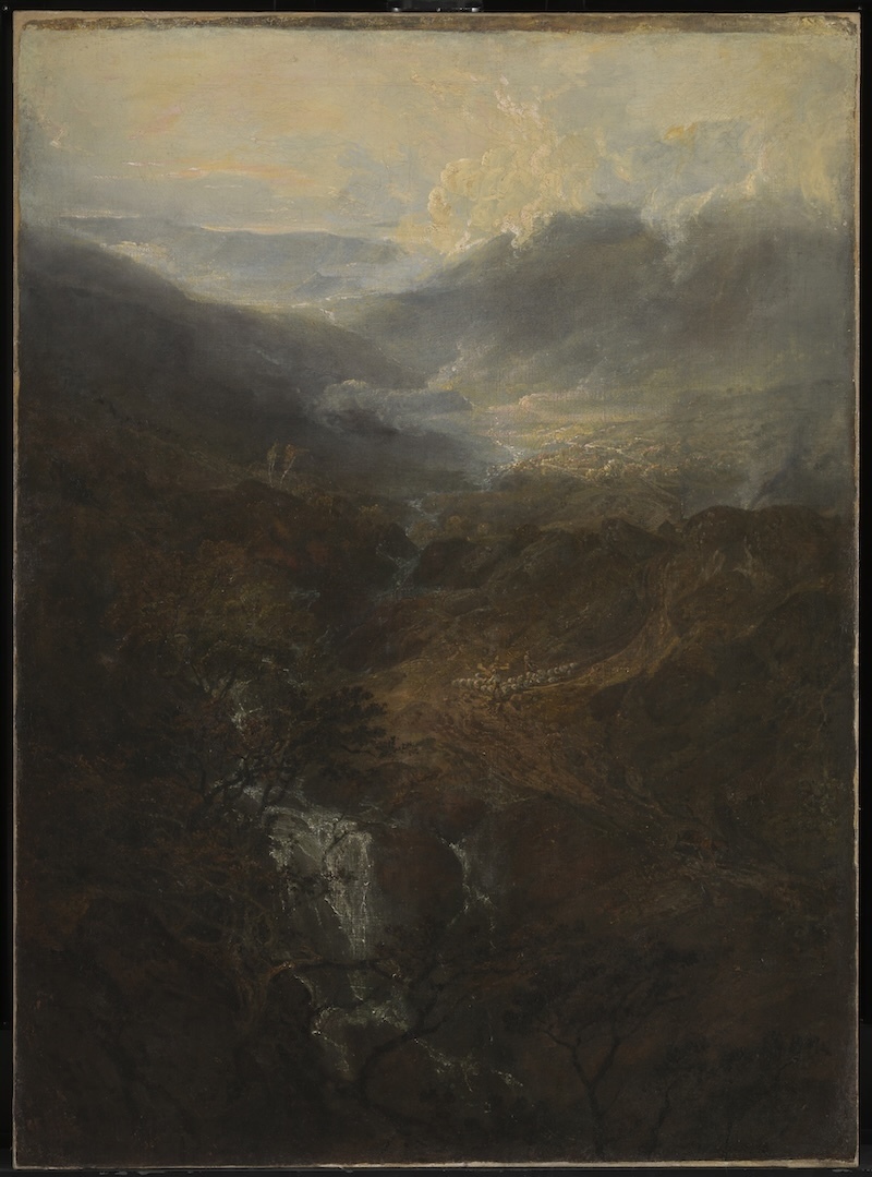 透纳，《坎伯兰康尼斯顿荒山的清晨》，英国泰特美术馆