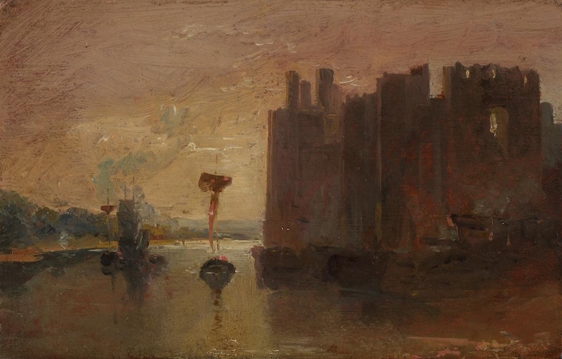 透纳，《卡那封城堡》，约1798年，英国泰特美术馆