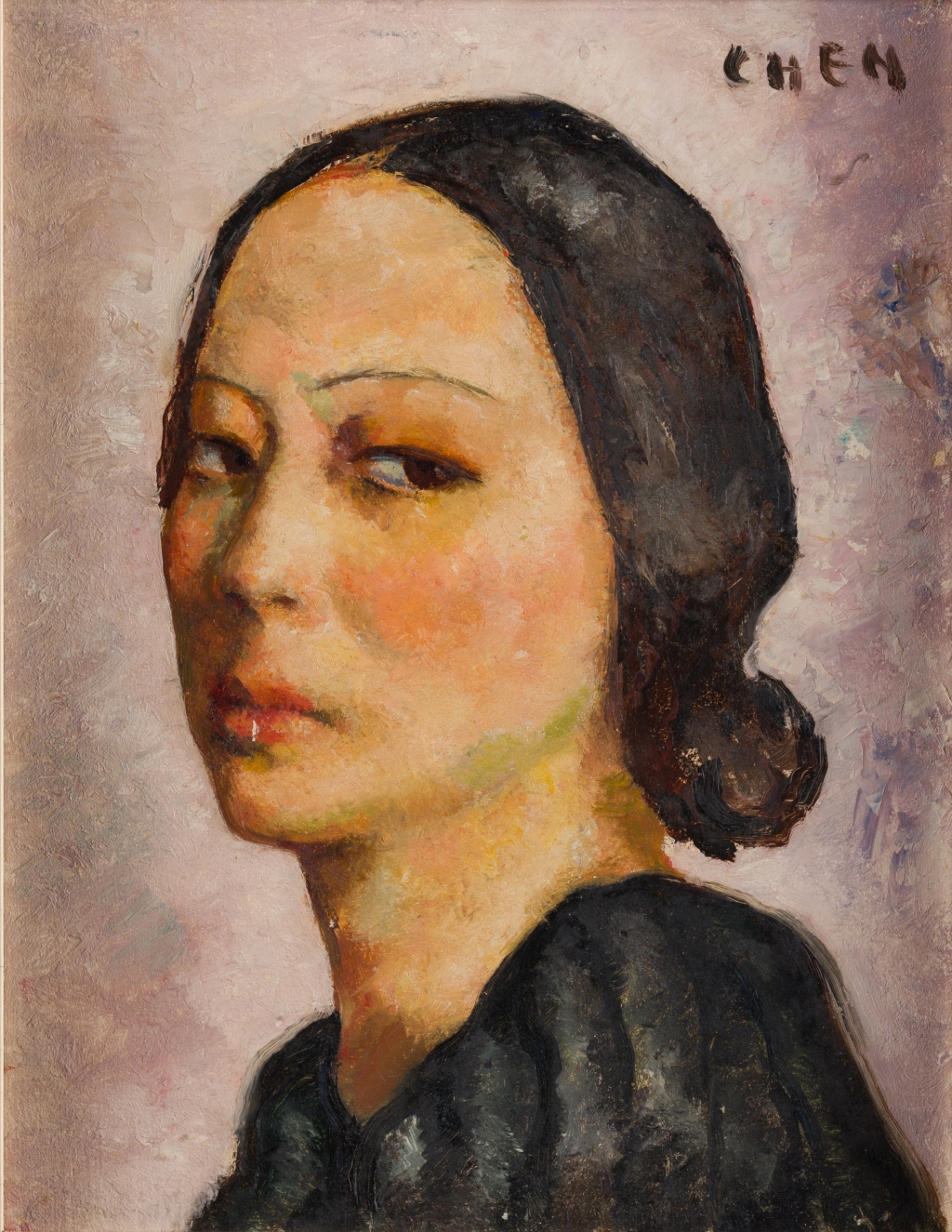 张荔英，《自画像》，1932年，新加坡国家美术馆 藏