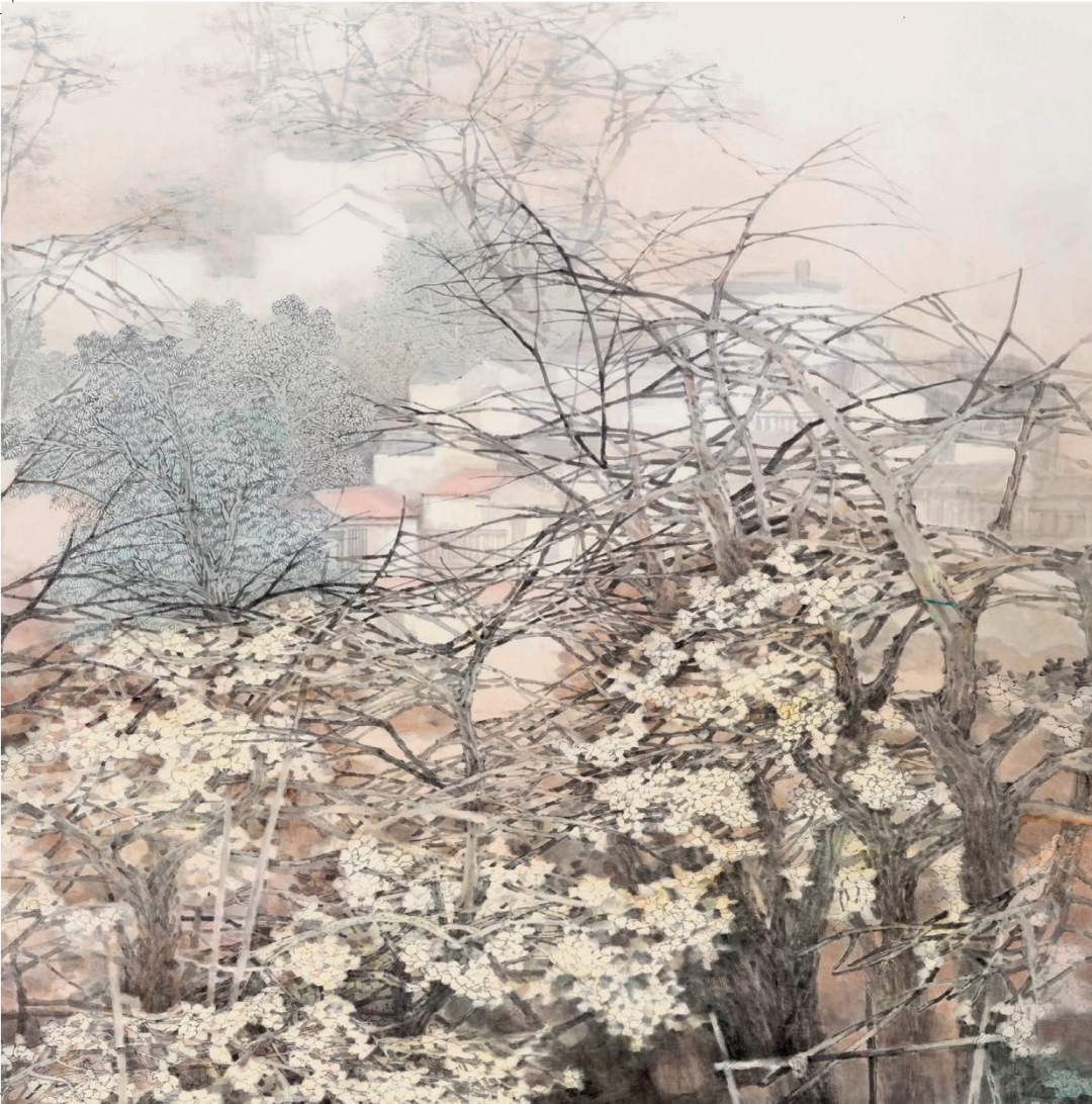 《黄叶一醉 》陈危冰  纸本设色  2020年